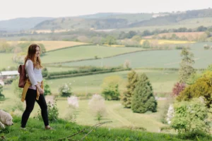 Woman on the Herefordshire trail