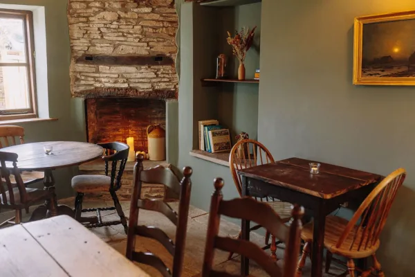 The Bull pub Craswall interior