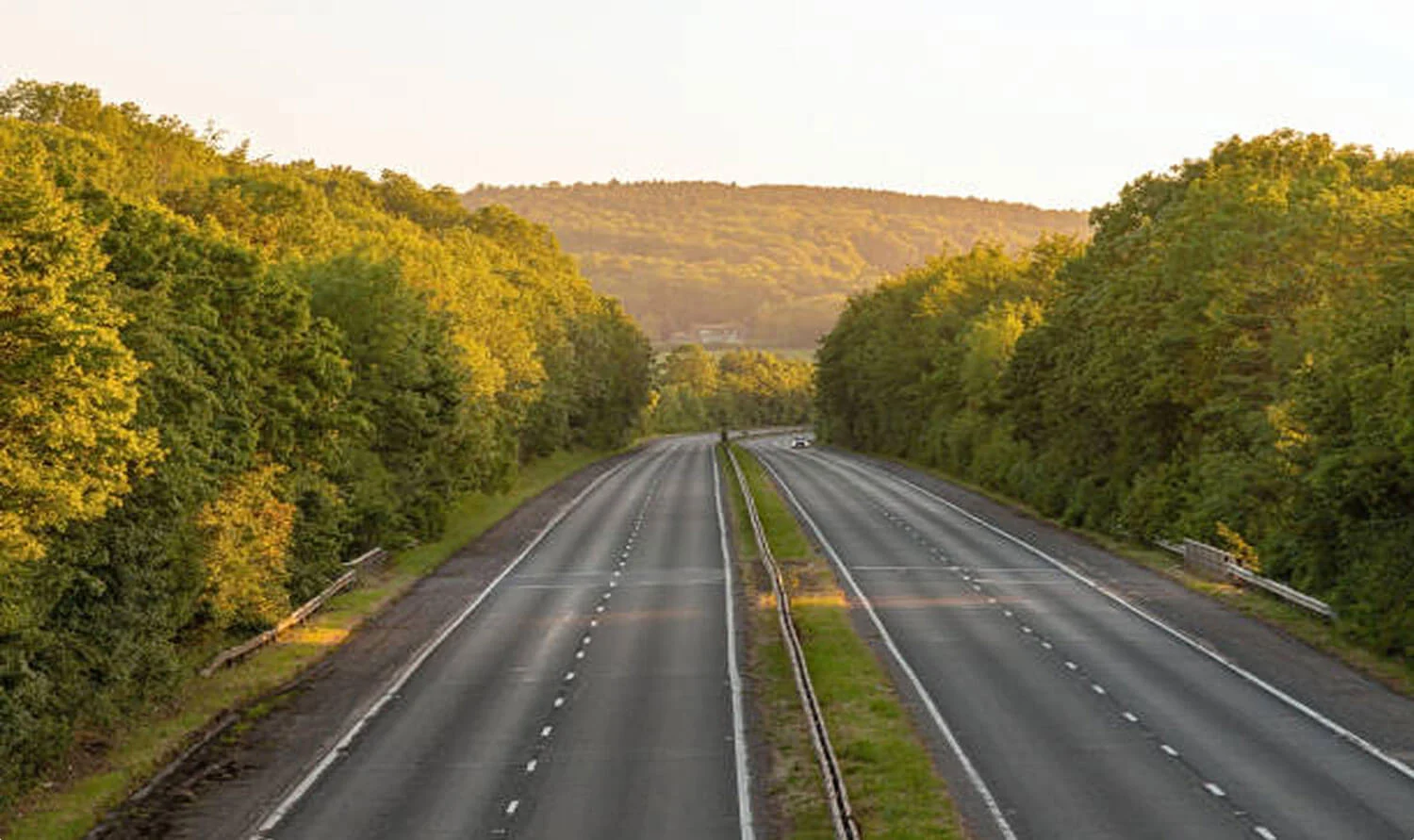 Empty countryside roads